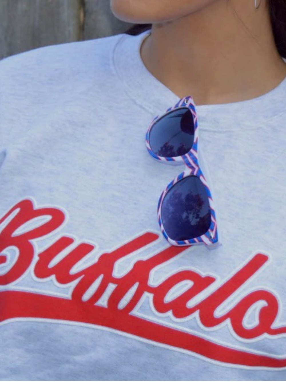 Everything Buffalo Script Crewneck Sweatshirt Champion Sz S NWOT